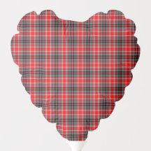 Tartan Xadrez Red, Black & White No. 62