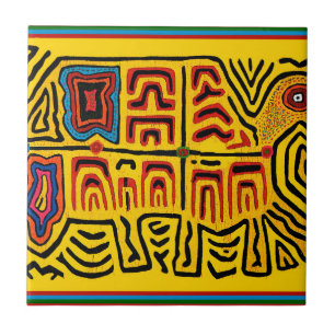 Tartaruga Andando da Tribo Cuna Indiana