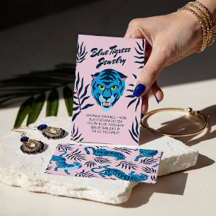 Tartaruga azul-rosa deixa legal cartões de brinco