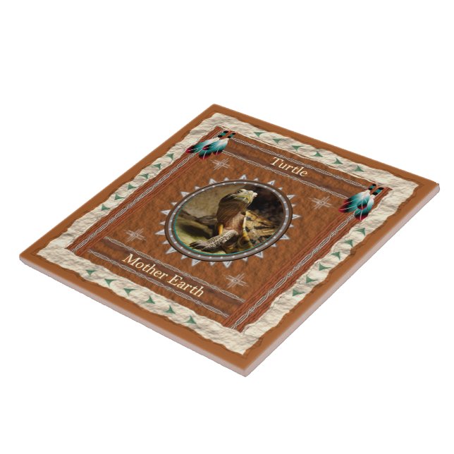 Tartaruga - azulejo da terra de mãe (Lateral)