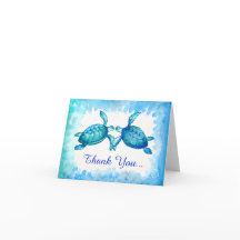 Tartaruga Do Mar Obrigado A Notar Cartões | Teto V