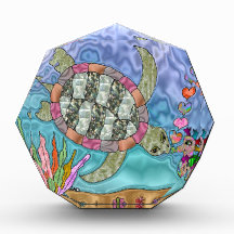 Tartaruga do Mar Psicodélica Arte Marítima