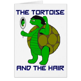 Tartaruga e o cartão do cabelo (vazio para dentro)