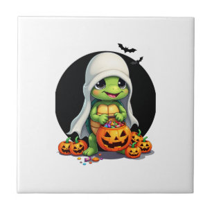 Tartaruga Fantasma de Halloween Fofa com Doce (7)