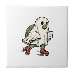 Tartaruga Fantasma Patins Desenho Vintage Hallowee