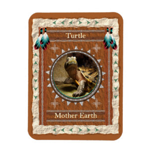 Tartaruga - ímã de Flexi do vinil da terra de m