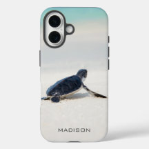 Tartaruga Marinha Personalizada Praia Foto Nome