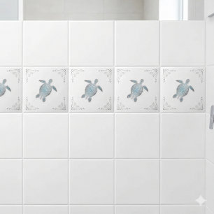 Tartaruga Marinha Prata Branca Costeira