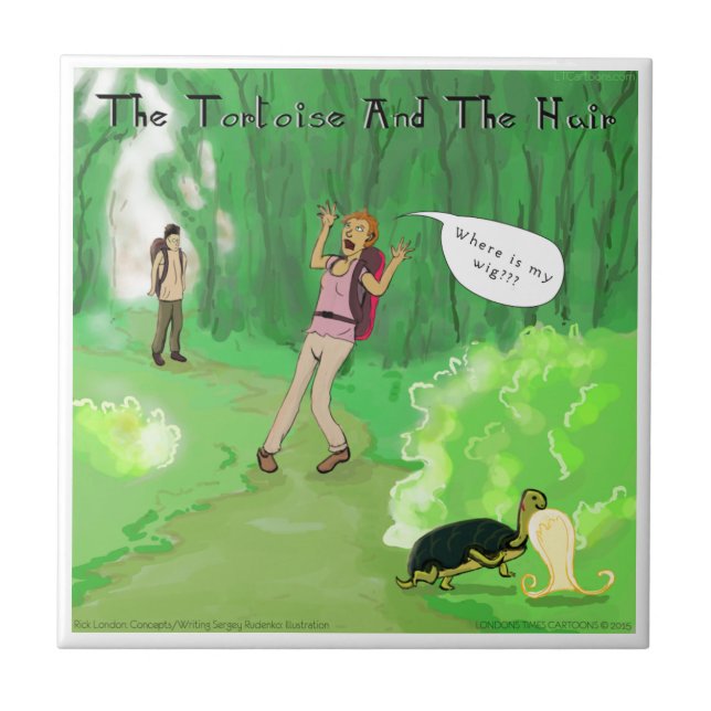 Tartaruga rick De Londres E Cabelo De Porra Engraç (Frente)