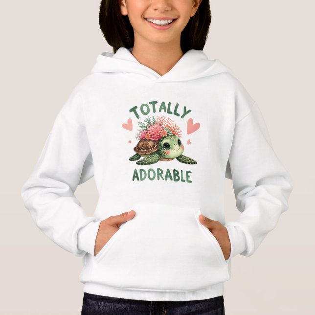 Tartaruga Totalmente Adorável Arte Fofa (Frente)
