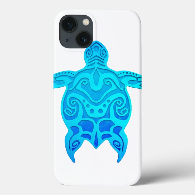 Tartaruga tribal azul (Verso)