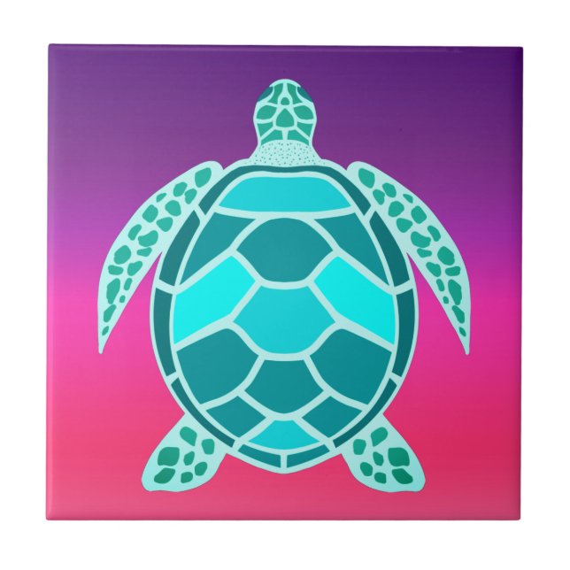 Tartaruga verde-azul (Frente)