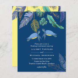 Tartarugas do Mar Casadas Amarelo Azul