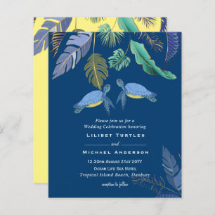 Tartarugas do Mar Casadas Amarelo Azul