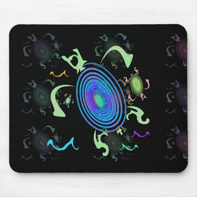 Tartarugas espirais Mousepad (Frente)