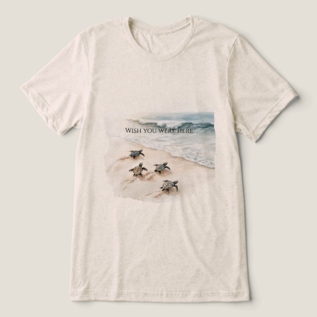 Tartarugas Marinhas Costa Praia Oceano (Design frontal)