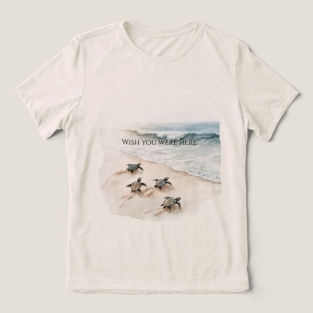 Tartarugas Marinhas Costa Praia Oceano (Design frontal)