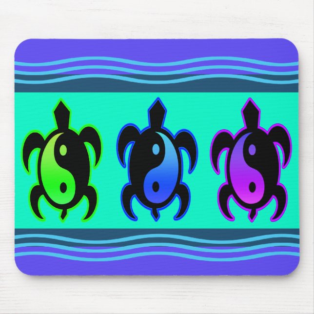 Tartarugas Mousepad de Yin Yang (Frente)