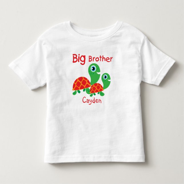 Tartarugas personalizadas camiseta do Big Brother (Frente)