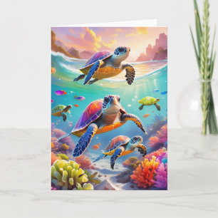 Tartarugas Subaquáticas, Cartão de Saudação Doblad