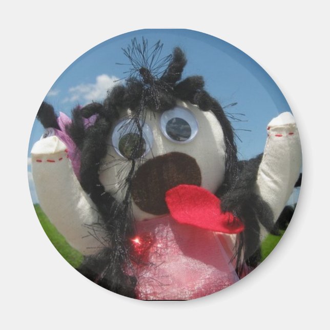 Tatty Ragdoll imã de geladeira (Frente)