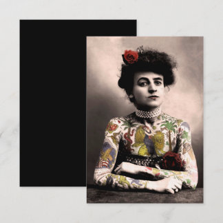 Tatuagem Artista Vintage Fotografia Convite