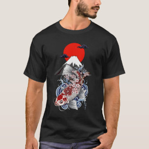Tatuagem Asiática   Peixe Koi Japonês   Camisetas