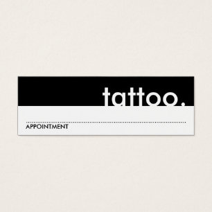tatuagem. (cartão da nomeação)