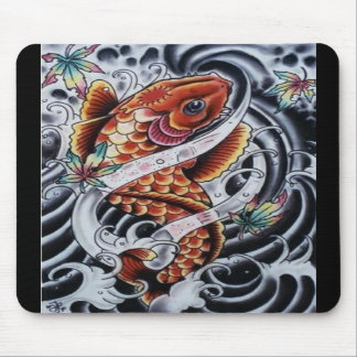Tatuagem colorido Mousepad de Koi