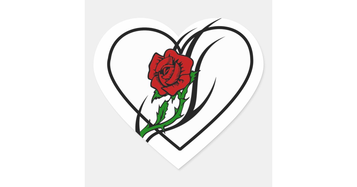 Tatuagem da rosa vermelha adesivo coraç u00e3o Zazzle Armario Farmacia Antiguo ~ Tatuagem da rosa vermelha adesivo coraç u00e3o Zazzle