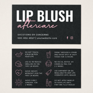 Tatuagem de Blush de Lip Preto e Rosa Premium