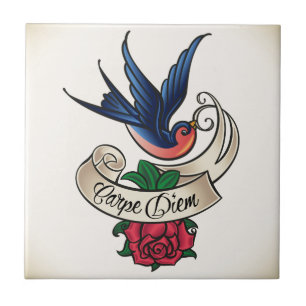 Tatuagem do Bluebird de Carpe Diem