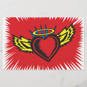 Tatuagem do Coração do Anjo Voador