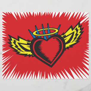 Tatuagem do Coração do Anjo Voador