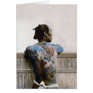 Tatuagem do samurai - cartão