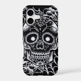 Tatuagem Flash de Caveira Açucarada