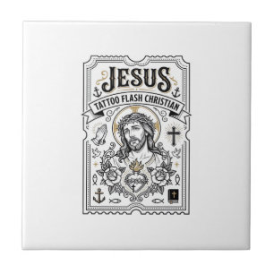 Tatuagem Jesus Flash Cristão Jesus Tatuagem Flash 