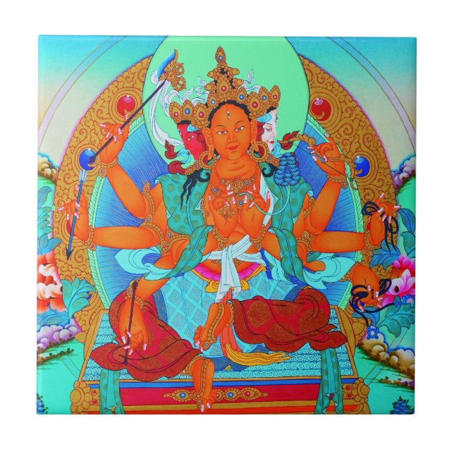 Tatuagem Legal oriental tibetana thangka Marici (Frente)