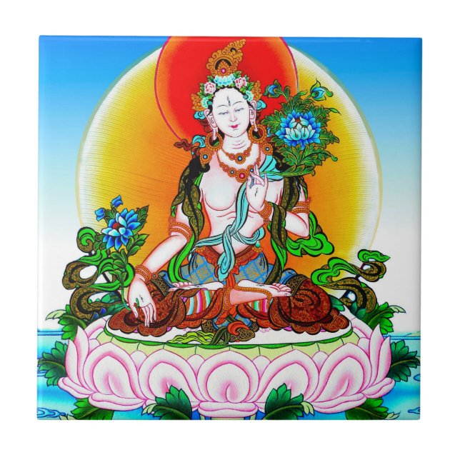 Tatuagem Legal oriental tibetana thangka Tara bran (Frente)