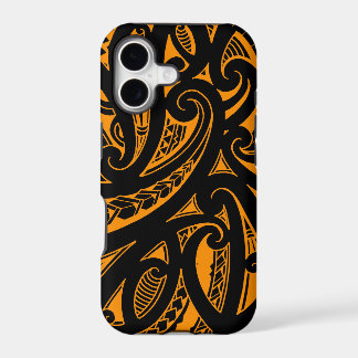 Tatuagem tribal no estilo Maori nativo com cores b