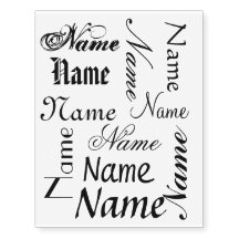 Tatuagens de nomes personalizados por temporarytat