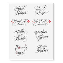 Tatuagens Temporárias para Família de Casamento