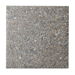 Taupe Concrete Cement Blue Aggregate Sidewalk