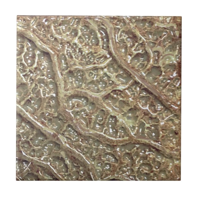 Taupe de Azulejo de cerâmica texturizada (Frente)