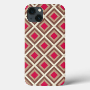 Taupe, Leve Taupe, Diamantes de Ikat Rosa Quente S