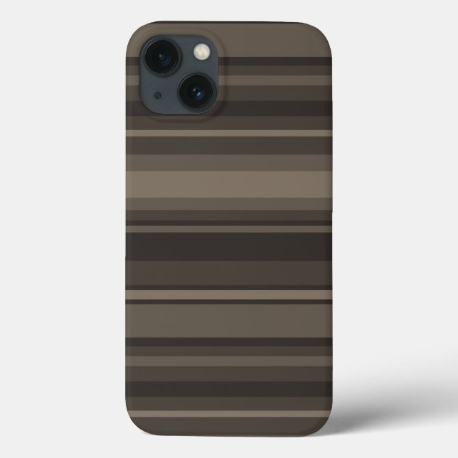 Taupe stripes Case-Mate capas de iphone (Verso)