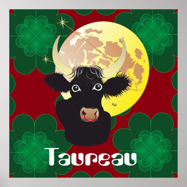 Taureau 21 avril au 20 Posters (Frente)