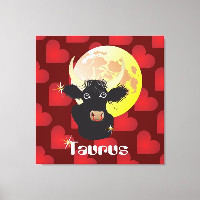 Taurus abril 21 to May 20 Canvas (Frente)