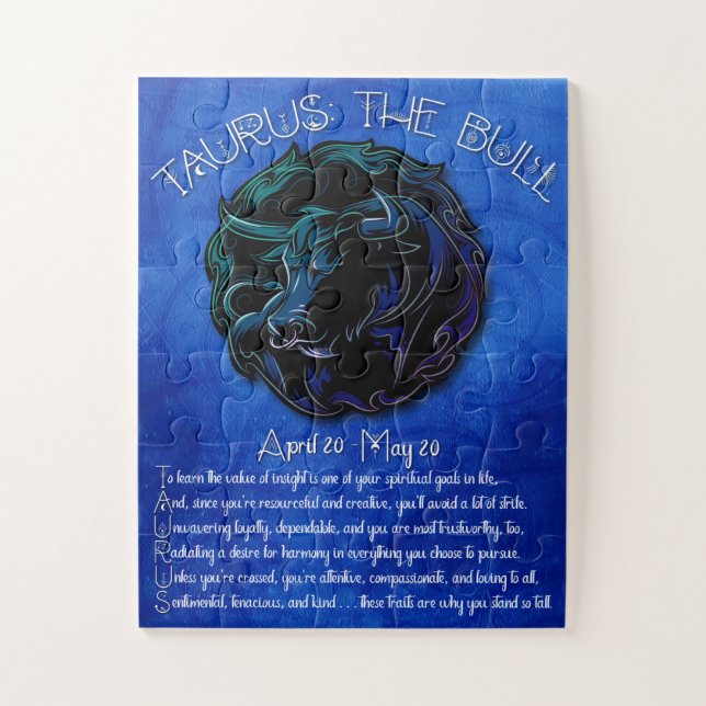 Taurus Acrostic Quebra-cabeça (Vertical)
