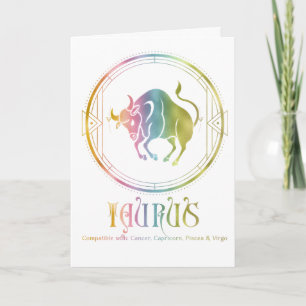 Taurus Compatibility Birthday - Cartão